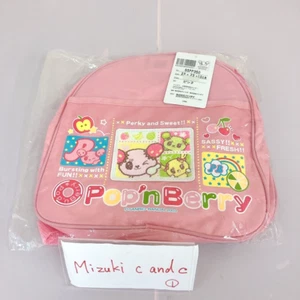 Sanrio Pop'n Berry Kids Backpack Rucksack School Bag Pink Cherry Heart Fruits JP - Picture 1 of 24