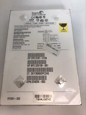 SEAGATE ST340015A  40GB IDE PATA 3.5" Hard Drive - 9Y3001-030 - 234026-003 - Image 1 of 4