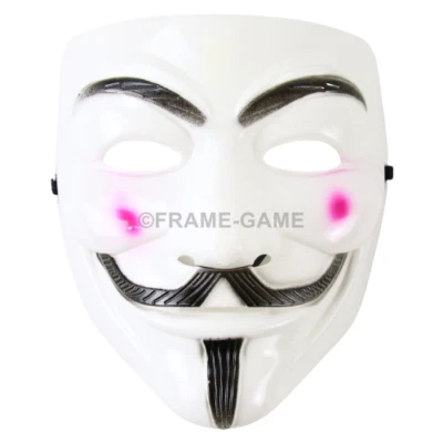 Anonymous Maske Guy Fawkes Maske V wie Vendetta ACTA Demo Halloween Party NEU - Bild 1 von 2