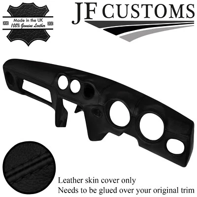 Schwarz Stich Armaturenbrett Konsole Leder Abdeckung F�r Datsun 240Z 260Z - Bild 1 von 3