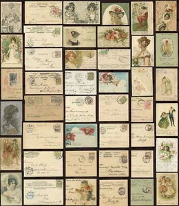 EARLY UB ARTIST PPCs 1899-1905 POSTALLY USED Glamour Romance.. PRICED SINGLY - Picture 1 of 47