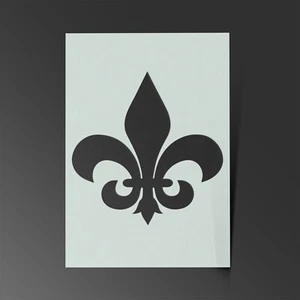 Fleur de Lis Schablone Mylar Blatt Malerei Wandbild Kinderzimmer Handwerk 190 Mikron - Bild 1 von 2