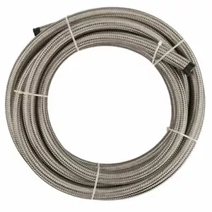 AN -6 6AN 8MM Stainless Steel Braided Fuel Oil Gas Line Hose 10 Feet 3 Meters - Picture 1 of 6