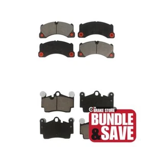 Front Rear Ceramic Brake Pads Kit For 2008-2010 Porsche Cayenne Base GTS - Picture 1 of 5