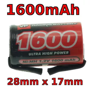 Ersatz Zahnbürste Akku 28 mm x 17 mm 1,2 V 1600mAh 2/3A NiMH Braun Oral-B - Bild 1 von 1