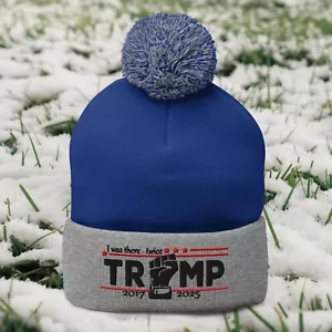 Cappello berretto Trump 47 Inaugurazione Day 2025 I was there Pom-Pom maglia per uomo donna - Foto 1 di 23