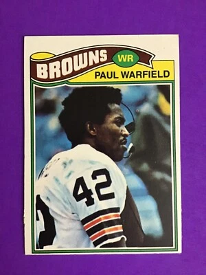 1977 TOPPS FOOTBALL SET BREAK CARD # 185 Paul Warfield - Image 1 of 2