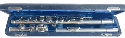 FLAUTA ESTUDIANTE RARA VINTAGE SELMER BUNDY TONO PLATA MUY BAJO NÚMERO DE SERIE 1713 Foto 1 de 4