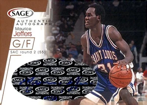 2001 SAGE Autentico Autografo Bronzo #A21 Maurice Jeffers St. Louis 62/600 - Foto 1 di 2
