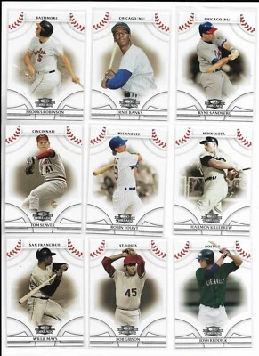 2008 Donruss Threads PICK-A-CARD Banks Sandberg Seaver Yount Mays Gibson Aaron - Image 1 of 2