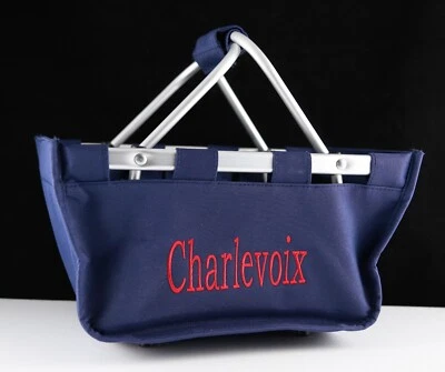 Charlevoix Collapsable Fabric Basket Great for Yarn and Magazines - Image 1 of 4