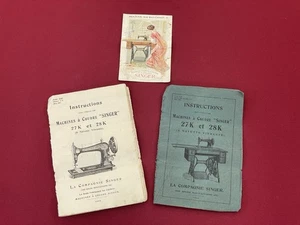 Livre Manuel Notice Publicité SINGER Machine A Coudre 27K Et 28K 1907 - Picture 1 of 15