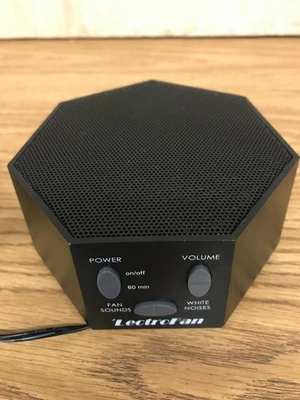 LectroFan ASM1007 ASTI White Noise and Fan Sound Machine Black - Tested, Works - Image 1 of 4