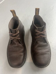 Dr. Martens Sussex Bear Track Brown Leather Slip Resistant Chukka Boots Men's 9 - Picture 1 of 9