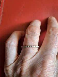 Pandora Silver stackable Ring Size 54 - Picture 1 of 3