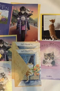 Leanin Tree Cat Greeting Cards • Funny & Cute Mixed Designs • New w/ Envelopes - Picture 1 of 14