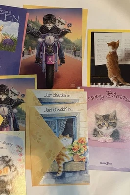 Leanin Tree Cat Greeting Cards • Funny & Cute Mixed Designs • New w/ Envelopes - Image 1 of 4