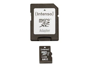 Intenso 3423490 64 GB MicroSDXC Classe 10 UHS-I 90 MB/s Class 1 (U1) UHS-1 U1 - Foto 1 di 1