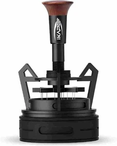 Herramienta de distribución Mantis WDT de 51 mm, agitador de 8 agujas con embudo dosificador y soporte - Imagen 1 de 8