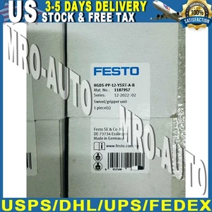 Clip girevole US FREE TAX nuovo Festo HGDS-PP-12-YSRT-A-B 1187957 - Foto 1 di 7