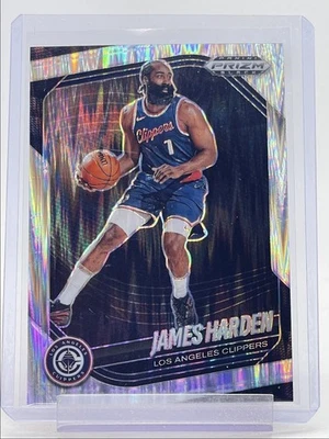 JAMES HARDEN 2024-25 PANINI PRIZM BLACK SILVER SKEWED CLIPPERS /249 Q3974 - Image 1 of 2