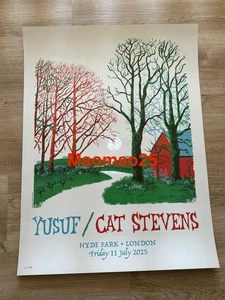 Yusuf Cat Stevens 11. Juli 2025 Poster Hyde Park London LE 150 - Bild 1 von 4