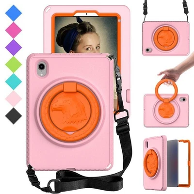 Kids Case For iPad mini 6 8.3 360 Rotate Stand Shockproof Strap Screen Protector - Image 1 of 4