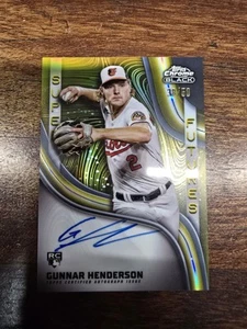 2023 Topps Chrome Black - Super Futures Autographs Gunnar Henderson #SFA-GH Gold - Picture 1 of 2