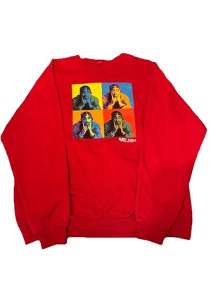 Sudadera Roja Manga Larga Tupac Poetic Justice XL Gráfico Rap 2Pac Shakur Foto 1 de 4