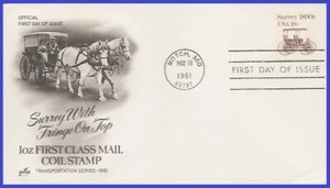 USA4 #1907 U/A ARTCRAFT FDC Surrey años 1890 - Imagen 1 de 1