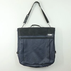 Samsonite Luxury Garment Bag Travel Blue Nylon Zip Around Hook Pockets Bifold - Picture 1 of 24