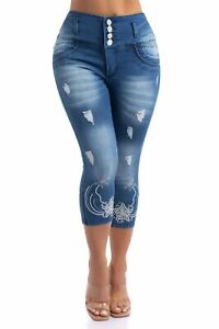 Jeans Colombiano Hairs Azul Daxxys Jeans 