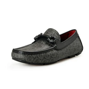 Salvatore Ferragamo Men's Parigi19 Leather Loafers Shoes US 7EEE IT 40EEE - Picture 1 of 8