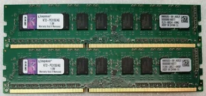 ✅Barette Mémoire Kingston 8Gb (2x4Gb) DDR3 KTD-PE313E/4G Pc3-10600 1333Mhz - Imagen 1 de 1