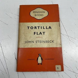 Libro Novela De Colección Bolsillo Café 1958 Tortilla Plana Steinbeck Pingüino - Imagen 1 de 8