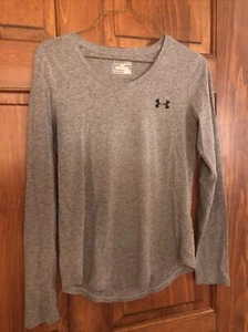 Under Armour Damen lose Heat Gear grau Langarmshirt Größe S/P - Bild 1 von 10