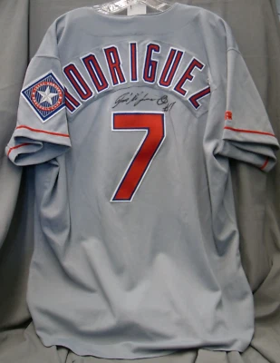 JSA LOA Ivan Rodriguez Autographed Signed 1996 Russell Game Issue Jersey ZDV 268 - Image 1 of 4