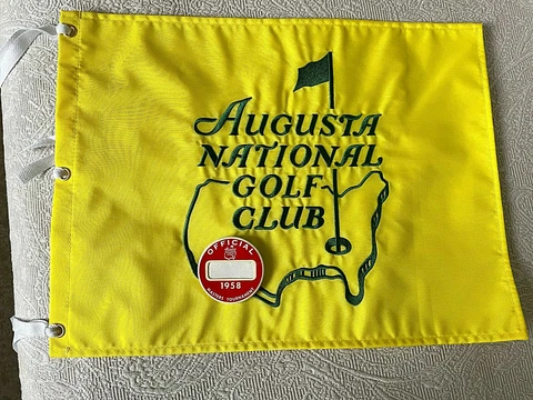 1958 MASTERS GOLF BADGE~OFFICIAL~EXTREMELY RARE TICKET~ARNOLD PALMER ~ANGC~PGA Cover