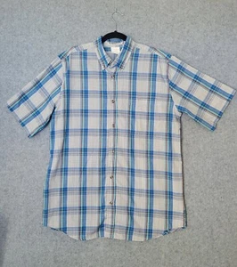 Camisa De Colección McGregor Clásica Hombres Extra Grande Azul A Cuadros Manga Corta Con Botones  - Imagen 1 de 12