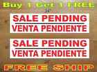 Sale Pending Venta Pendiente 6"X24" Real Estate Rider Signs Buy 1 Get 1 Free