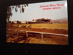Tarjeta Postal Caliente Race Track en Tijuana México - Imagen 1 de 3