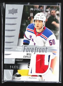 2023-24 UD PREMIER WILL CUYLLE ON THE FOREFRONT ROOKIE PATCH /75 NY Rangers - Picture 1 of 3