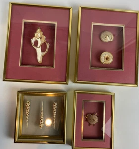 VTG Wood Shadowbox FRAMED SEA SHELL Beach Figi Giftware Nautical Wall Pictures - Picture 1 of 12