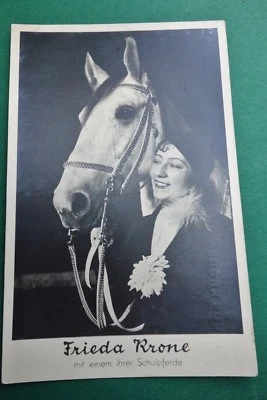 AK - Circus Krone - Frieda Krone mit Schulpferd - Zirkus Kunstreiterin (20) - Bild 1 von 2
