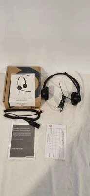 Plantronics HW520 89434-02 Headphones Call Center For W/ Phone Like New - Image 1 of 4