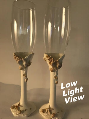 12 наборов флейт для тостов на пляжную тему — оптовый лот — перепродажа свадьбы — реселлер - Изображение 1 из 4