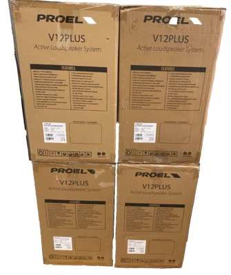 Blocco di  CASSE V12PLUS" Amplificate 12"/1200Wpp/SpL 125db  Revisionate .(6pz) - Immagine 1 di 4