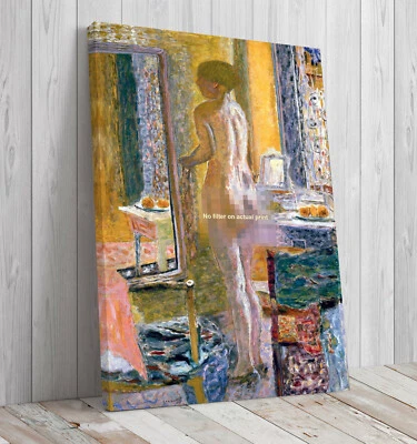 Impresión en lienzo Pierre Bonnard Desnudo ante un espejo montado Foto 1 de 4