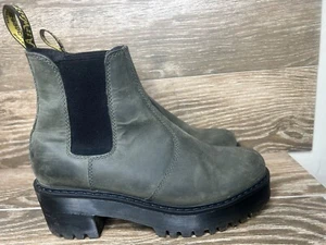 Doc Dr Martens Rometty Air Wair con suole rimbalzanti pelle verde donna taglia 8 - Foto 1 di 10