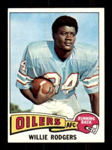 1975 Topps #166 Willie Rogers NM/NM+ RC Rookie Oilers 509136